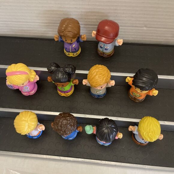 Fisher Price Little People Mixed Figure Lot of 10 School Kids Teacher Bus Driver - Picture 8 of 8